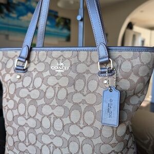 Coach Brown Signature Tote Bag